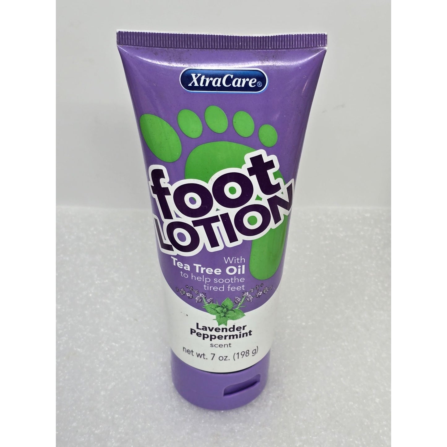 XtraCare Foot Lotion With Tea Tree Oil Lavender Peppermint Scent 7 Oz