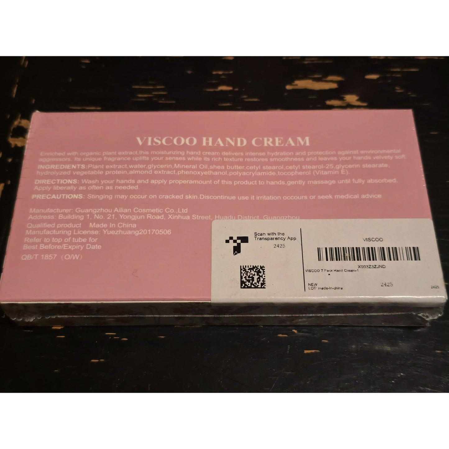 Viscoo 7-Piece Plant Hand Cream Set For Dry Skin