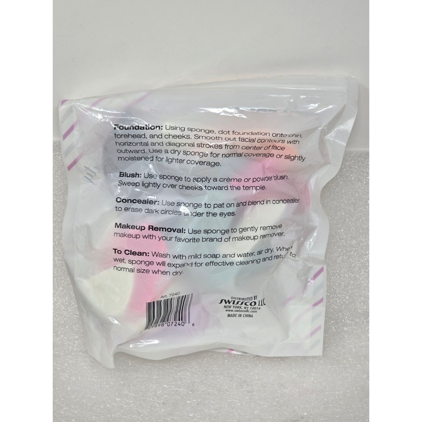Swissco Elite Beauty Latex-Free Cosmetic Sponge Set 32 Assorted Shapes