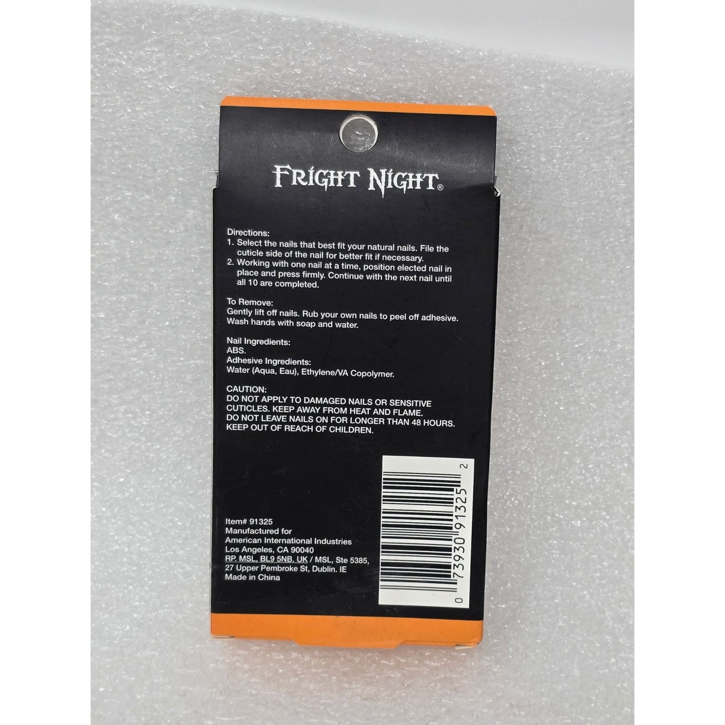 Fright Night Ardell Limited Edition Press On Nails Claws 24 Black Oval Shape