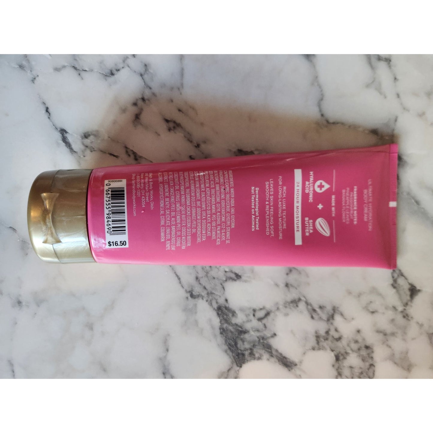 Bath & Body Works Bahamas Passionfruit Banana Flower Body Cream Hyaluronic Acid