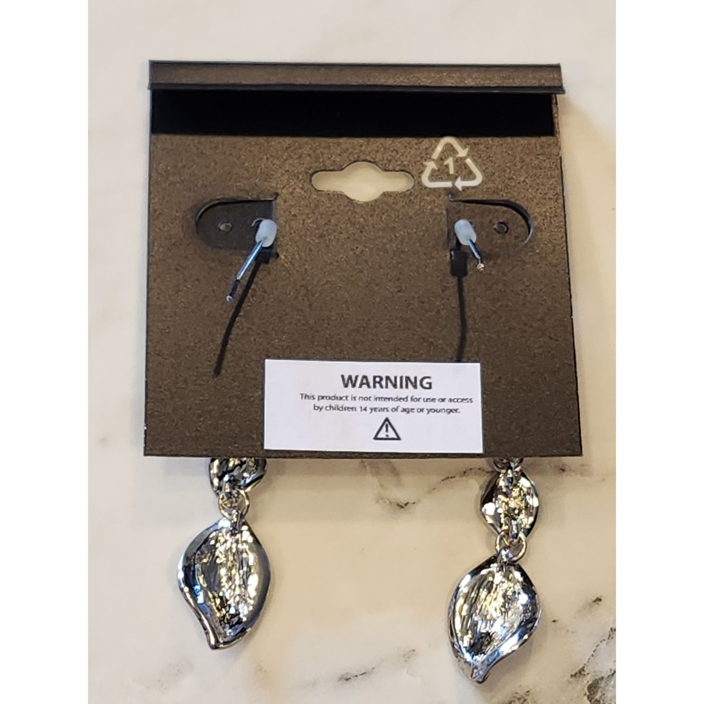 Napier Silver-Tone Sculptural Drop Earrings For Women