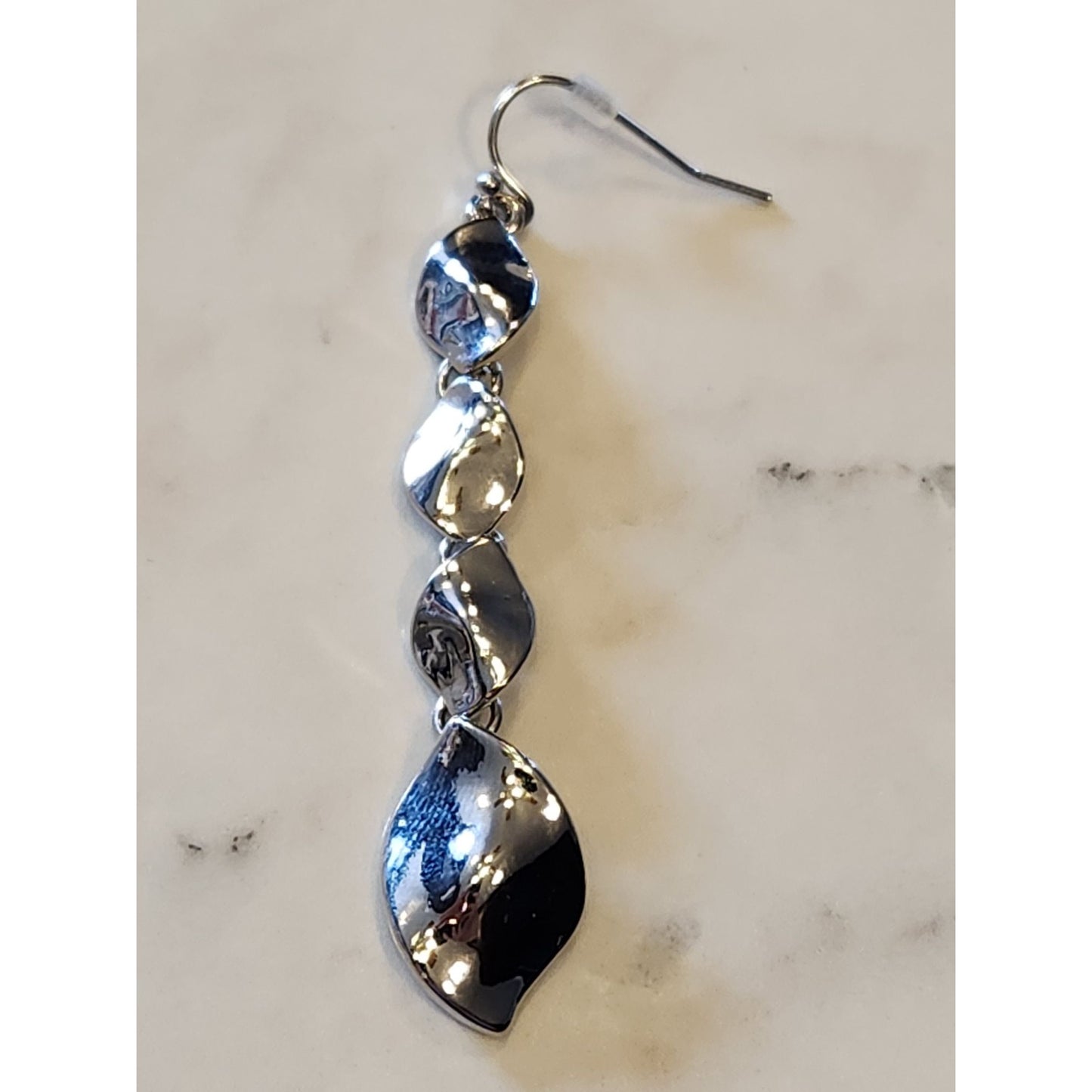 Napier Silver-Tone Sculptural Drop Earrings For Women