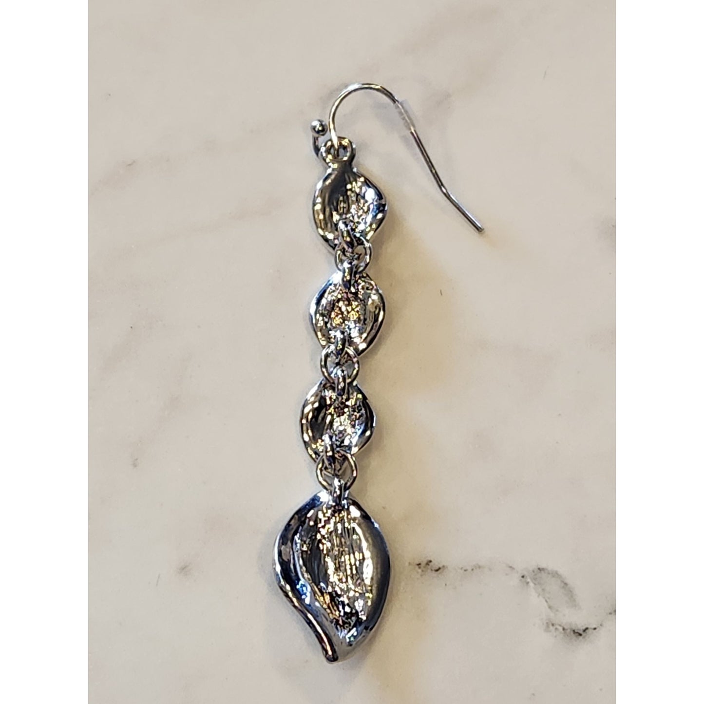 Napier Silver-Tone Sculptural Drop Earrings For Women