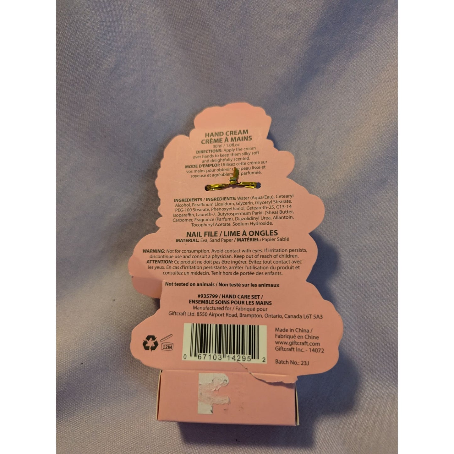 Jasmine Rose Hand Care Set By The Simple Joy Co. Hand Cream & Nail File