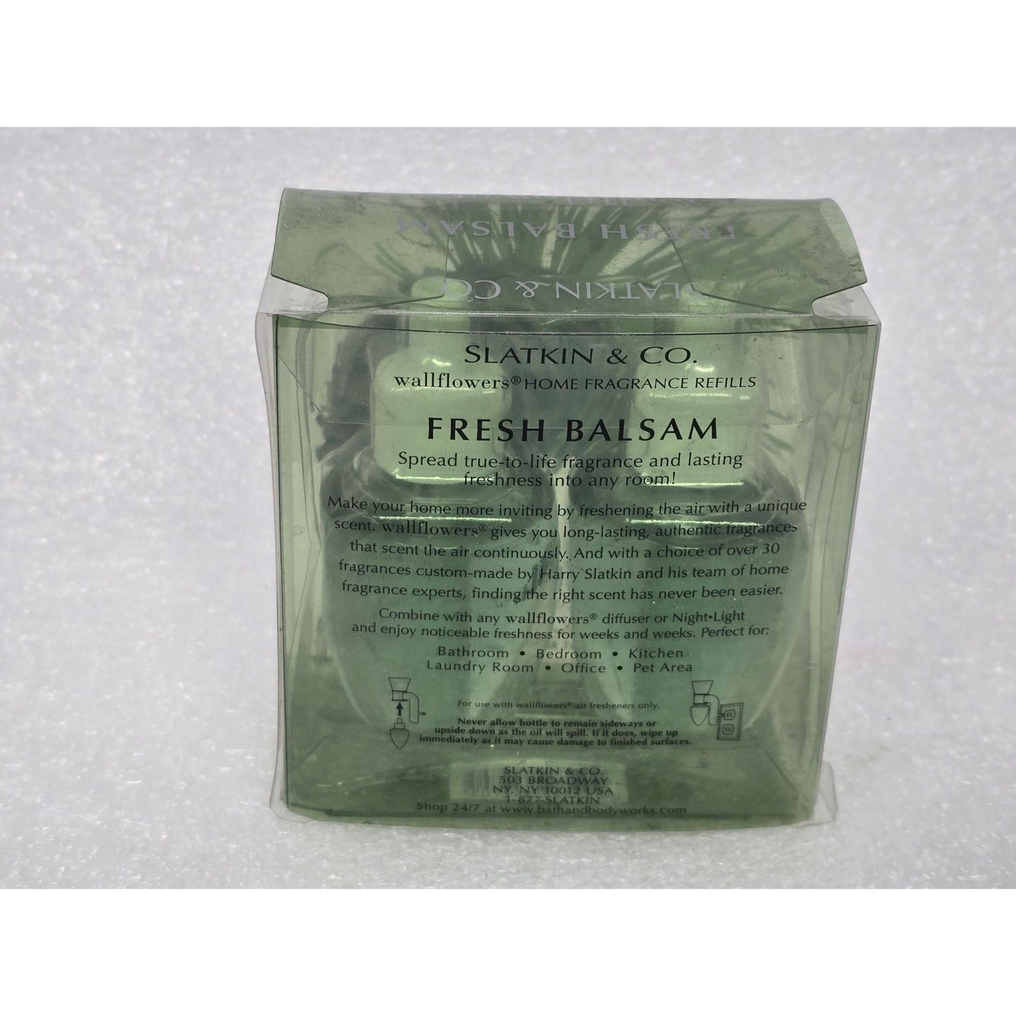 Bath & Body Works Wallflowers Home Fragrance Refills Fresh Balsam Slatkin & Co.