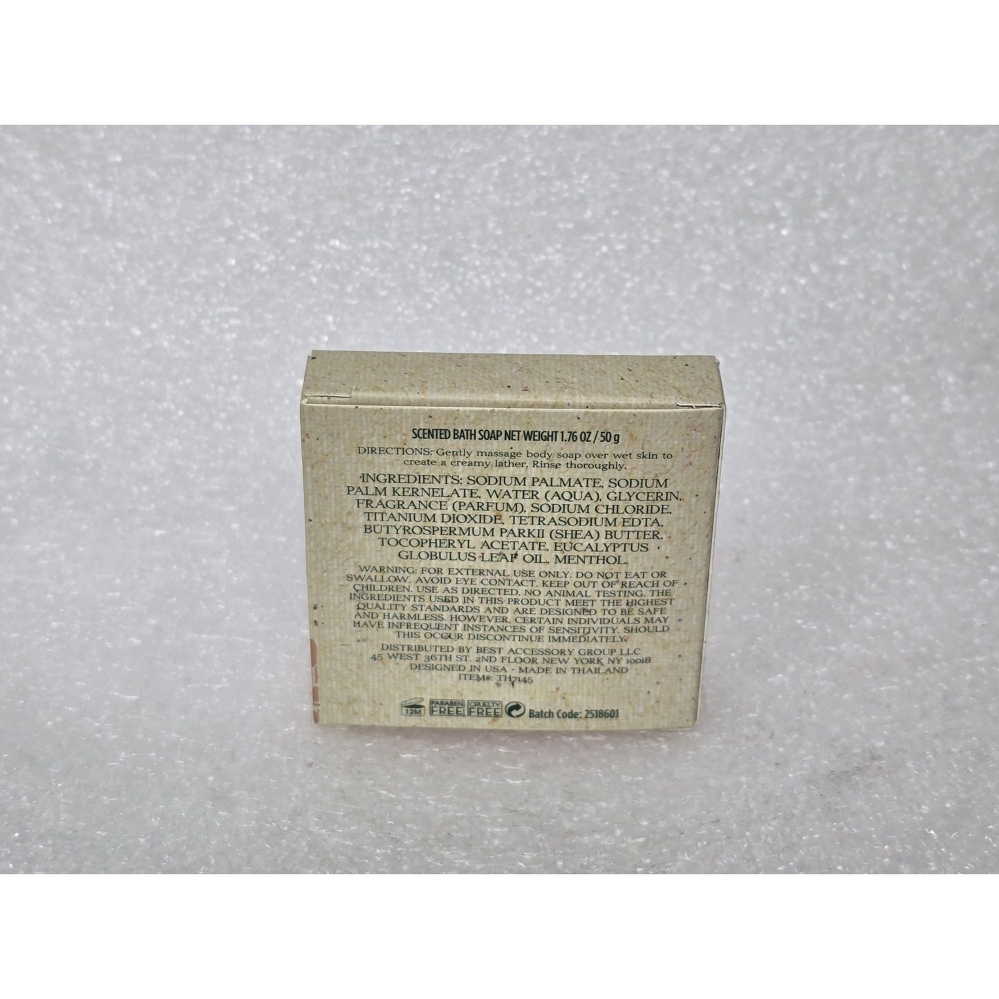 Tuscan Hills Spearmint & Argan Oil Bath Soap 1.76 Oz Ultimate Hydration Travel