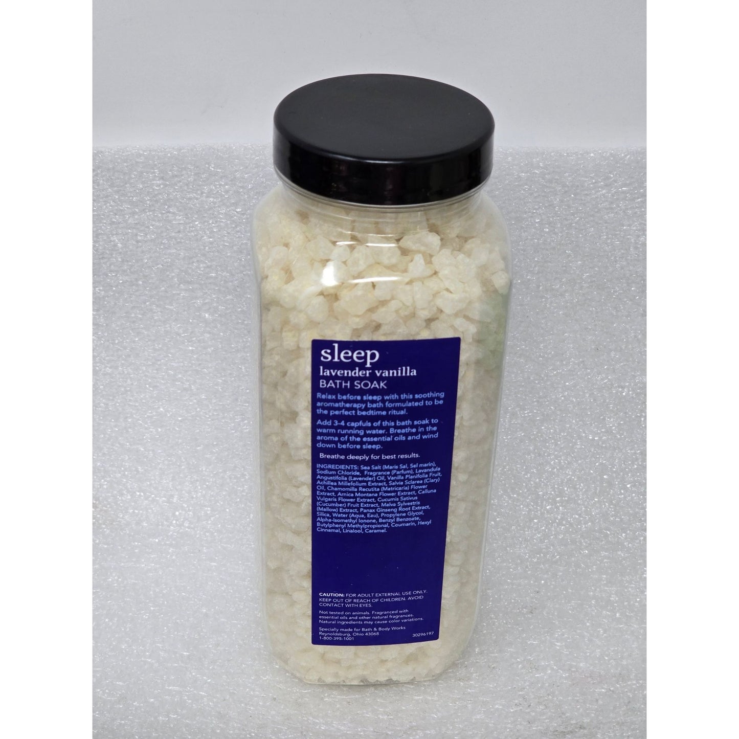 Bath & Body Works Sleep Lavender Vanilla Bath Soak Aromatherapy Relaxation Salts