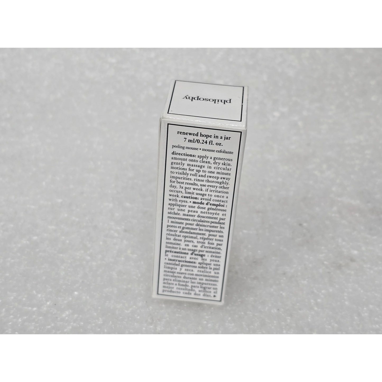 Philosophy Renewed Hope In A Jar Peeling Mousse Exfoliant 7ml .24 oz Travel Size