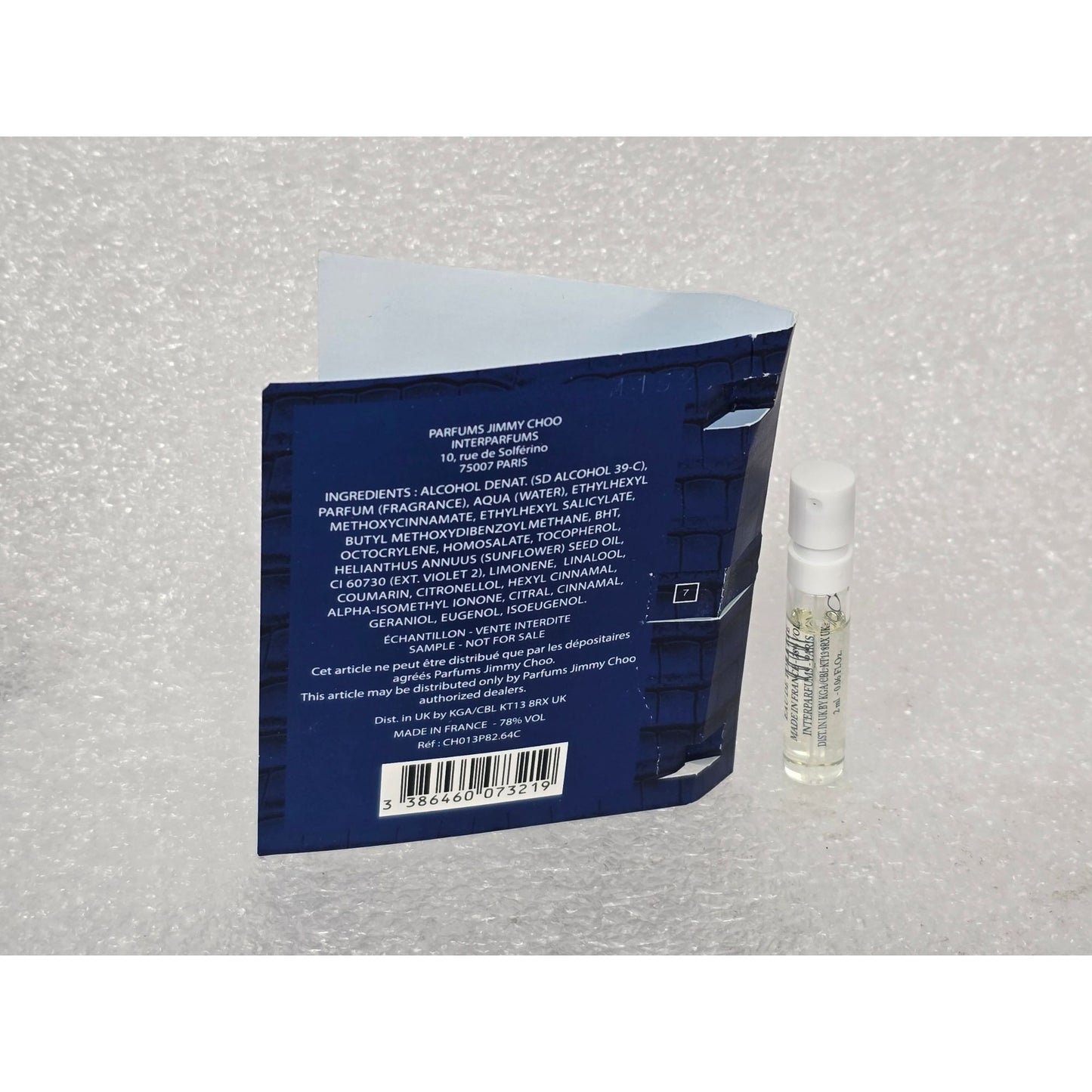 Jimmy Choo Man Blue Eau De Toilette Cologne 2ml Sample Spray For Men