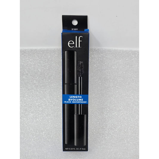 E.L.F. Length & Volume Black Waterproof Mascara 0.25 Fl Oz