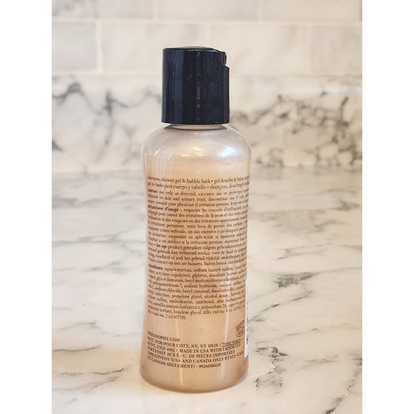 Philosophy Frosted Snowflakes Shampoo Shower Gel & Bubble Bath 3 fl. Oz. Sealed