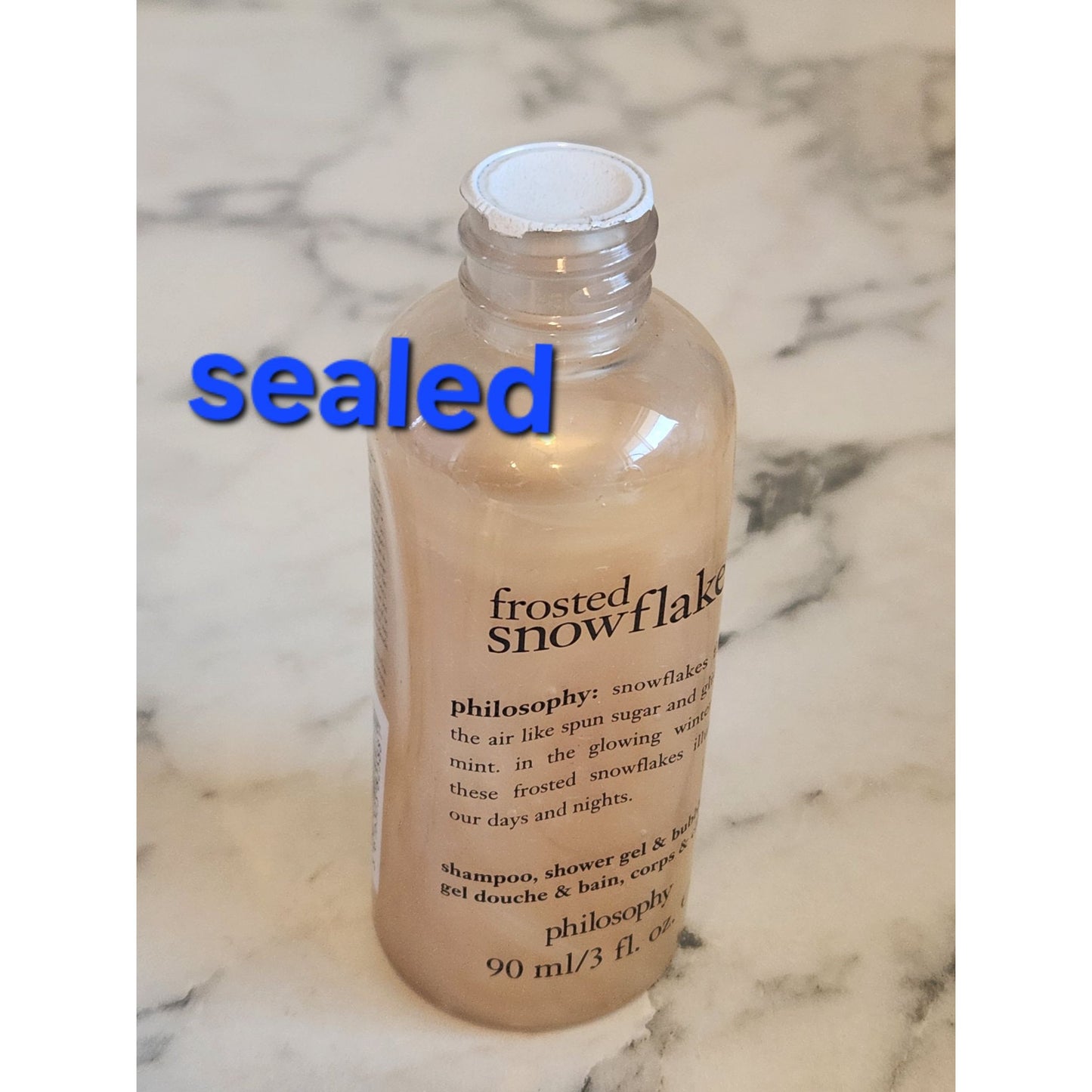 Philosophy Frosted Snowflakes Shampoo Shower Gel & Bubble Bath 3 fl. Oz. Sealed