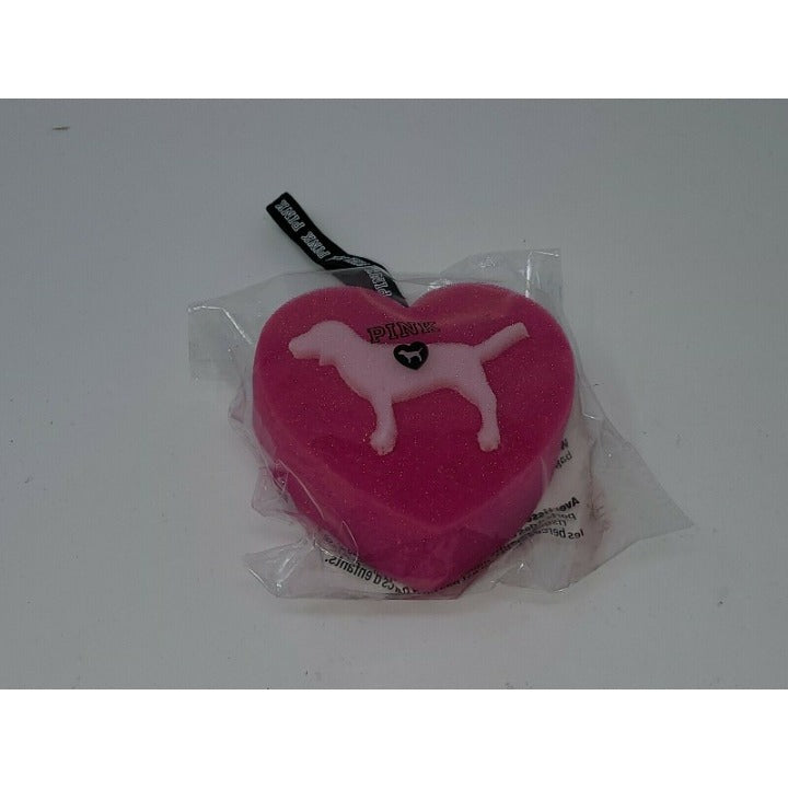 Victorias Secret Pink Heart Sponge Loofah With Dog Design New