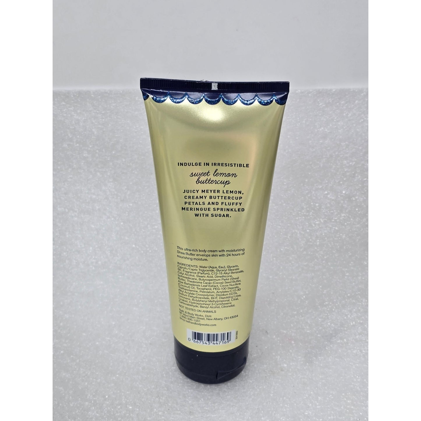 Bath & Body Works Tutti Dolci Sweet Lemon Buttercup Body Cream 8 Oz