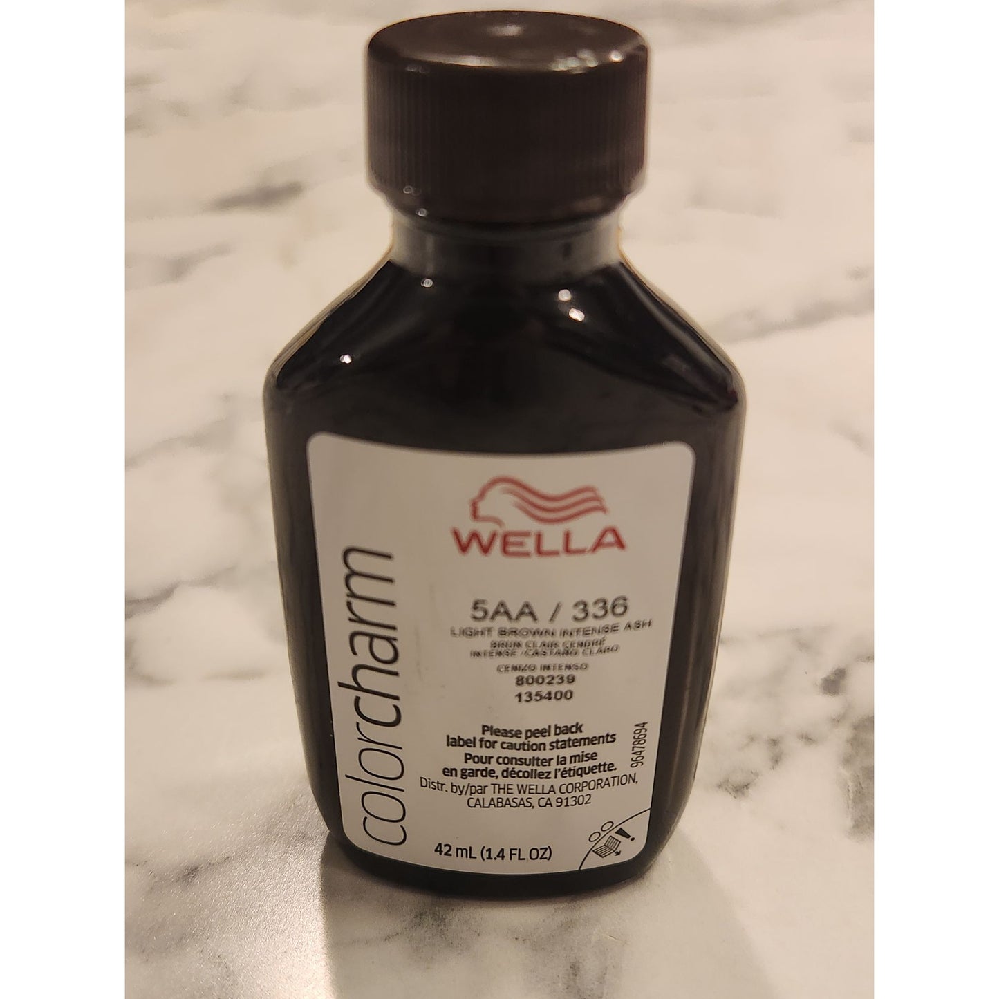 Wella Color Charm Permanent Liquid Hair Color 5AA / 336 Light Brown Intense Ash