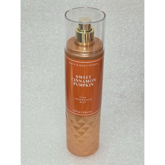 Bath & Body Works Sweet Cinnamon Pumpkin Fine Fragrance Mist 8 Fl Oz 236 Ml