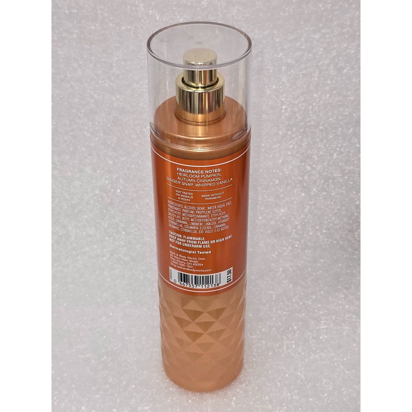 Bath & Body Works Sweet Cinnamon Pumpkin Fine Fragrance Mist 8 Fl Oz 236 Ml