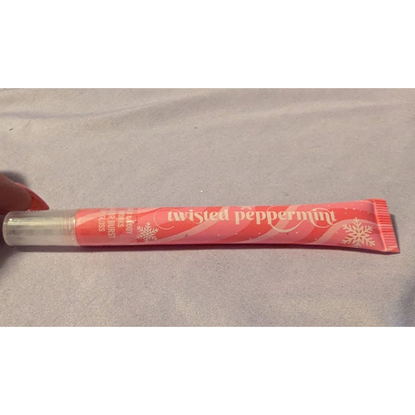 Bath & Body Works Twisted Peppermint Flavor Burst Lip Gloss Hydrating & Shiny