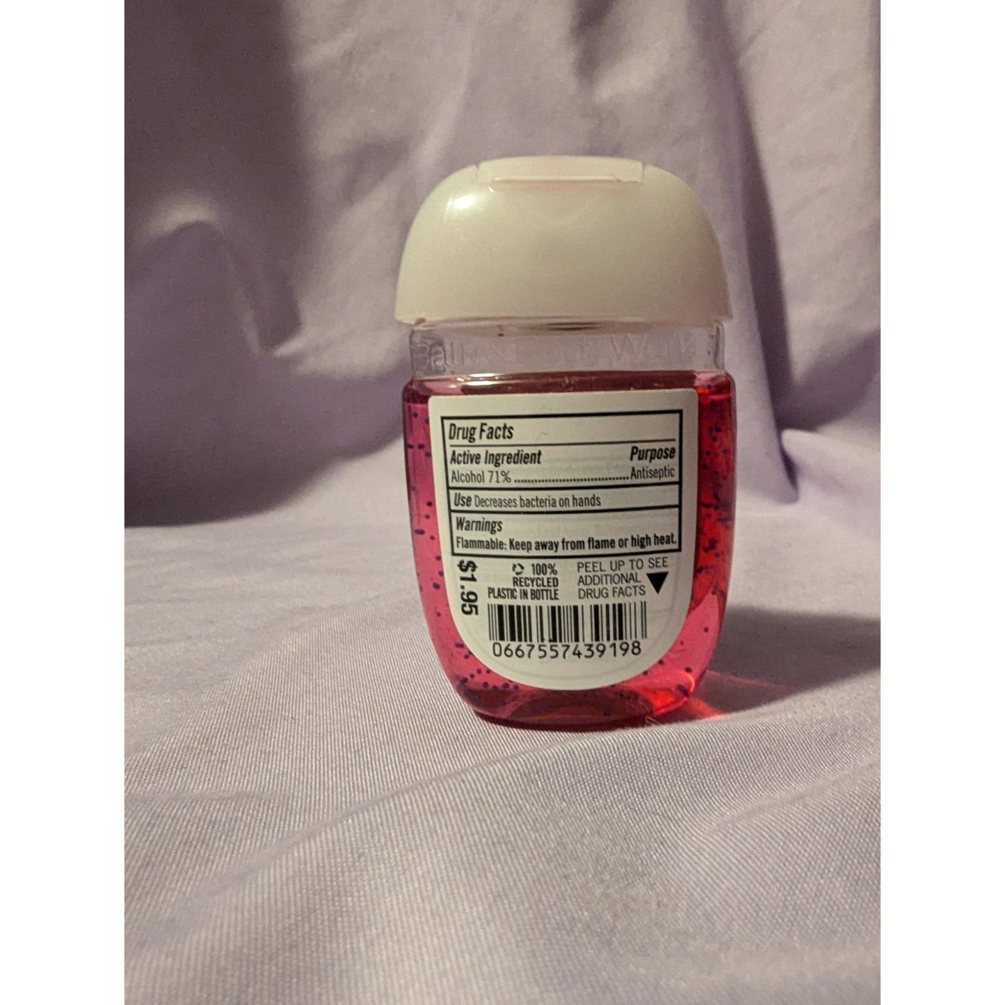 Bath & Body Works Twisted Peppermint PocketBac Hand Gel 1 Oz Antibacterial