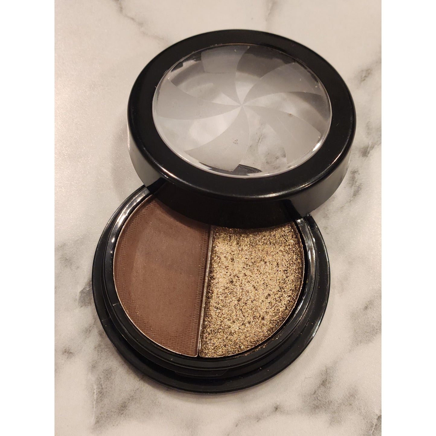 Elf Eye Candy Eyeshadow Duo In Neutral Brown & Gold Shimmer
