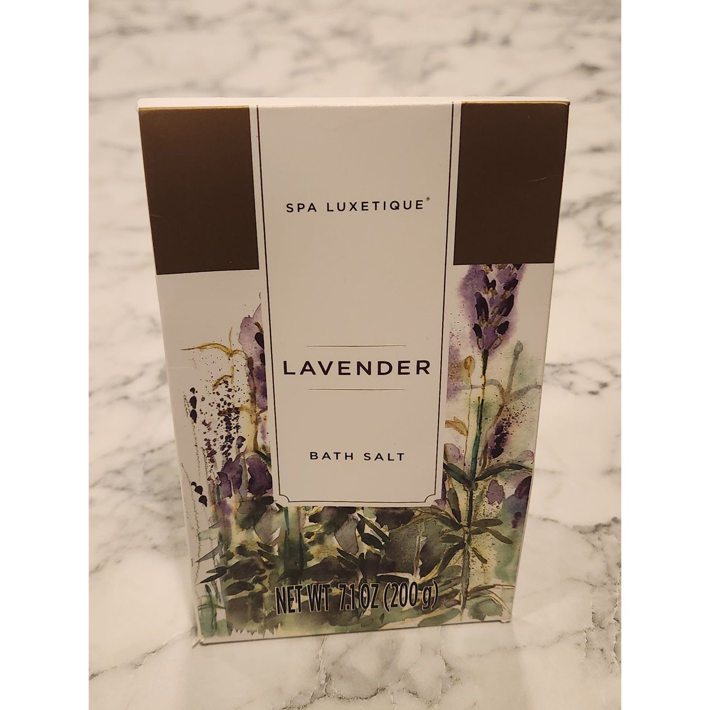 Spa Luxetique Lavender Bath Salt 7.1 Oz (200g) Relaxing Aromatherapy