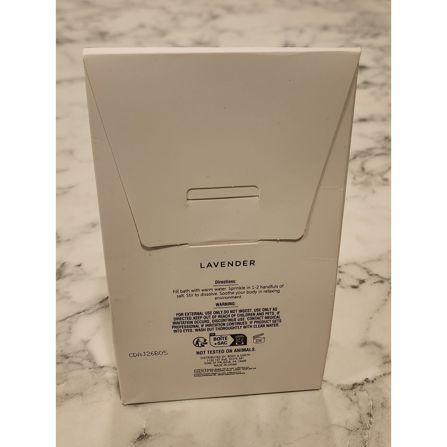 Spa Luxetique Lavender Bath Salt 7.1 Oz (200g) Relaxing Aromatherapy