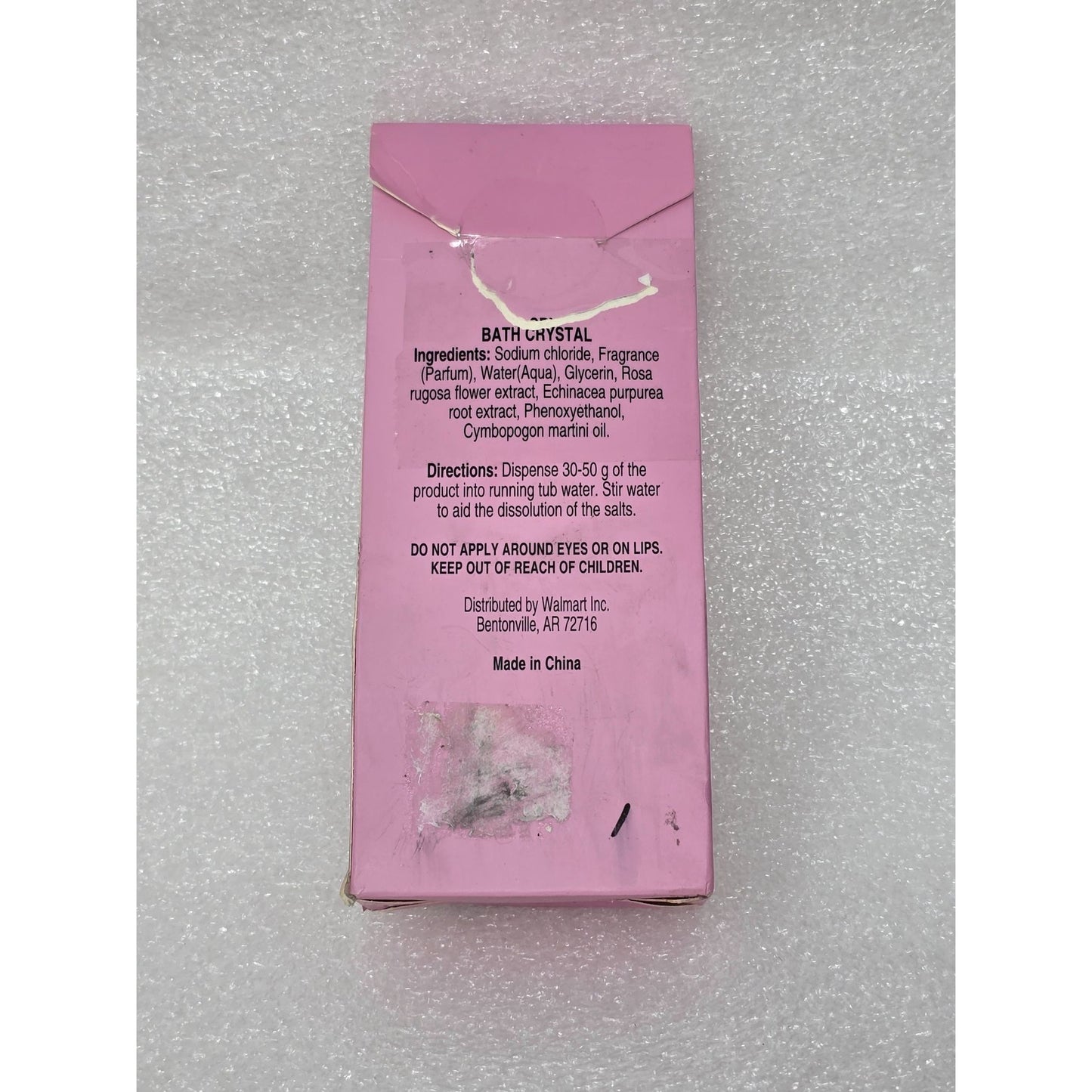 Bloomfield Bath Crystal Relaxing Rose Flower Palmarosa & Echinacea Extract 1.7oz