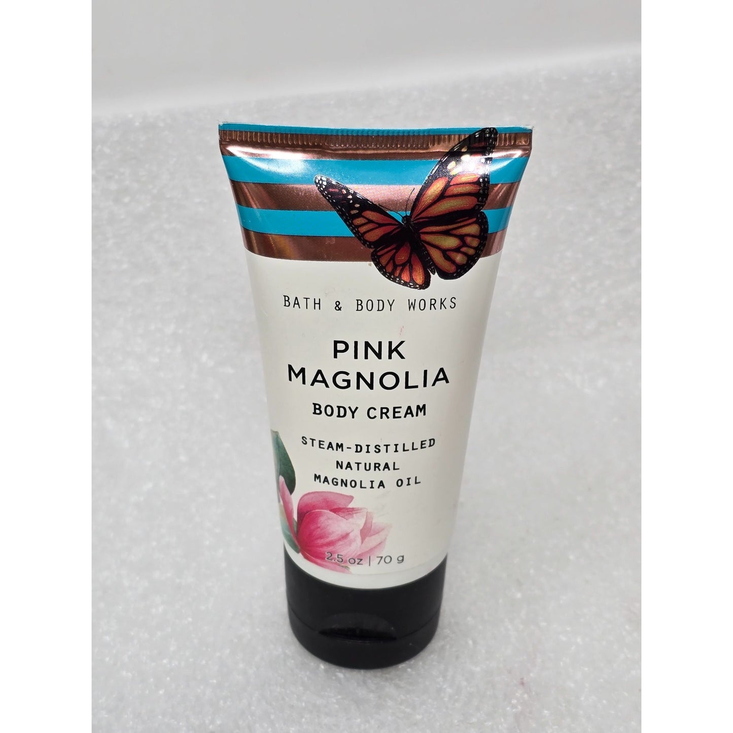 Bath & Body Works Pink Magnolia Body Cream With Natural Magnolia Oil 2.5 Oz