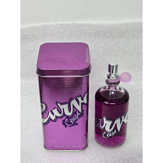 Curve Crush Eau De Toilette Spray Perfume For Women 3.4 Fl Oz  in Purple Tin