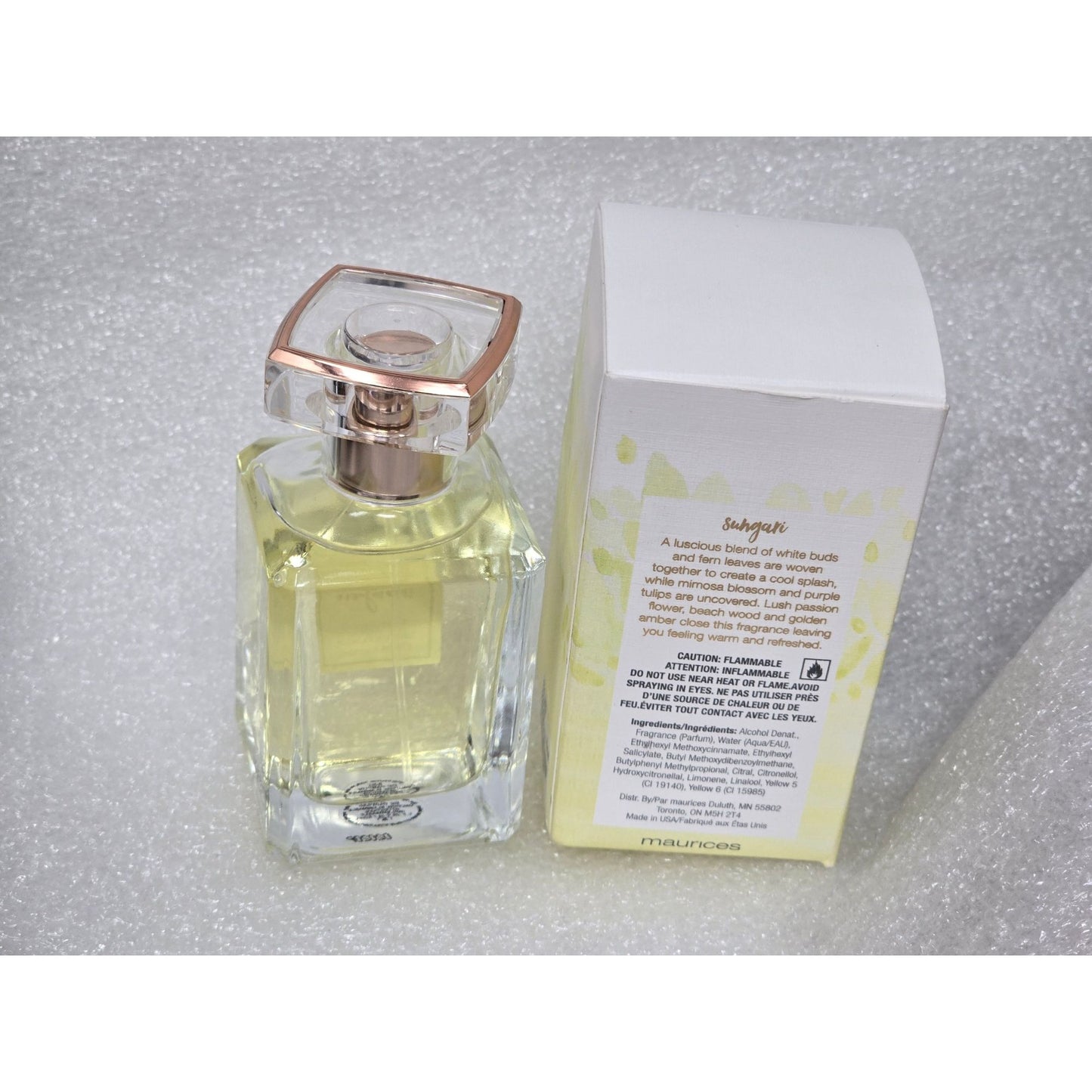 Sungari Eau De Parfum Perfume By Maurices 1.7 Oz Warm Floral & Amber Notes