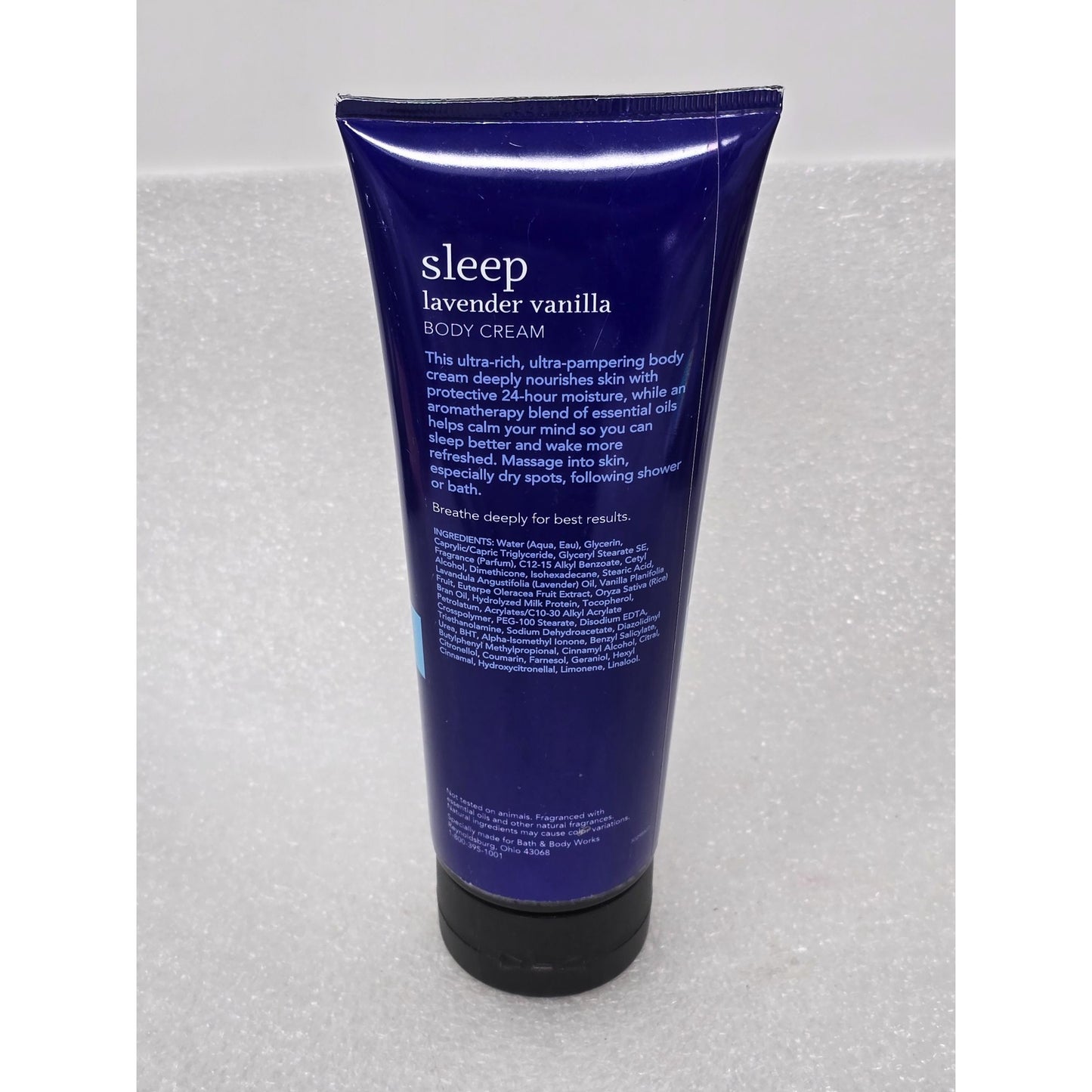 Bath & Body Works Aromatherapy Sleep Lavender Vanilla Body Cream 8 Oz