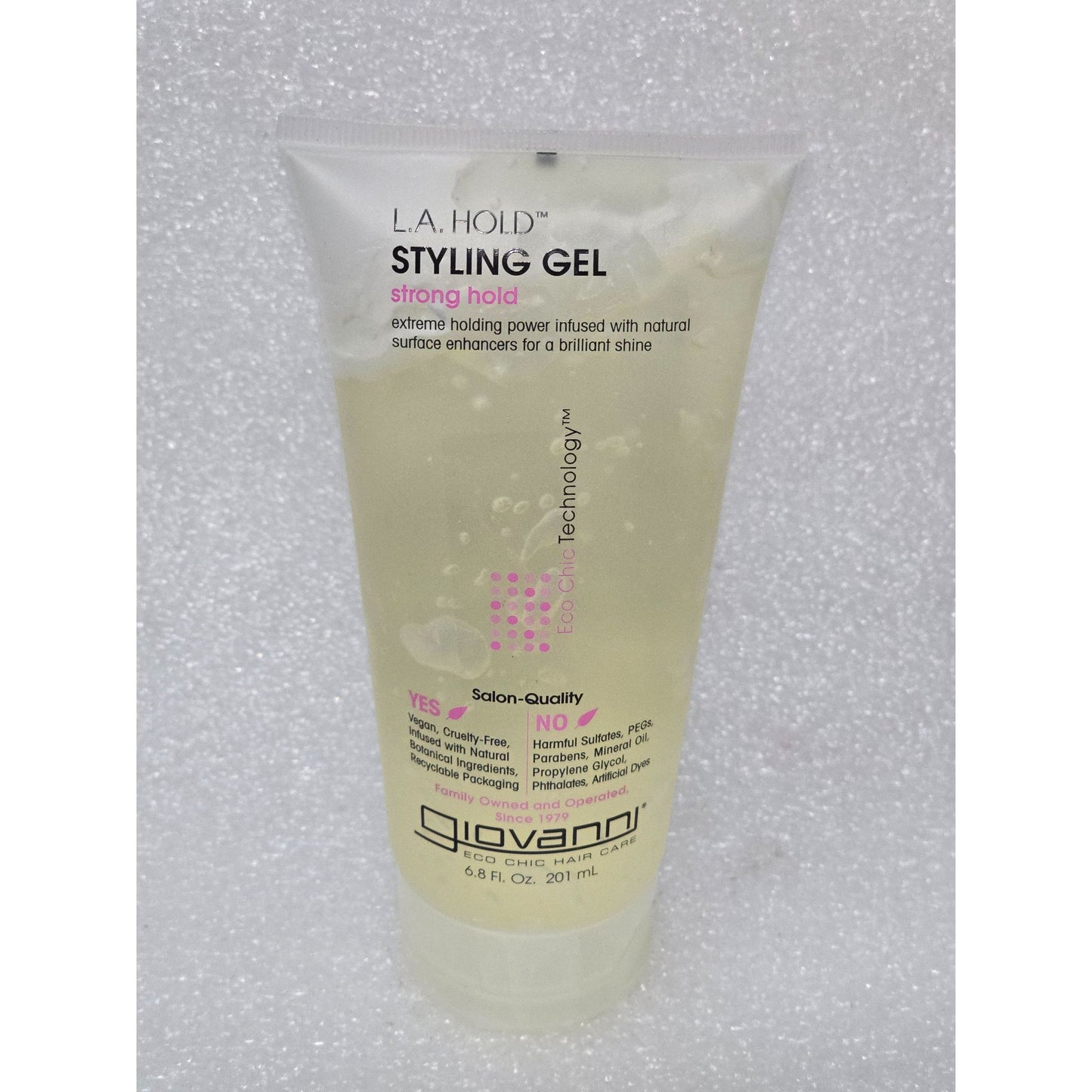 Giovanni L.A. Hold Styling Gel Strong Hold 6.8 Fl Oz Eco Chic Hair Care