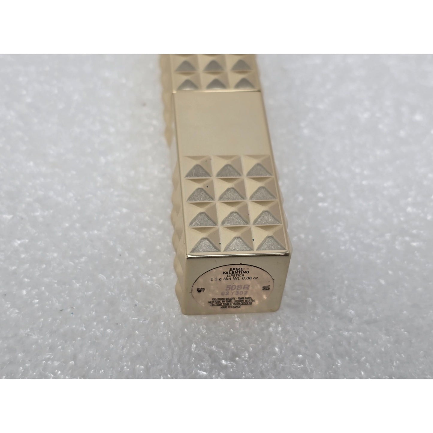 Valentino Spike Matte Lipstick 508R It's Valentino Baby Gold Studded Case