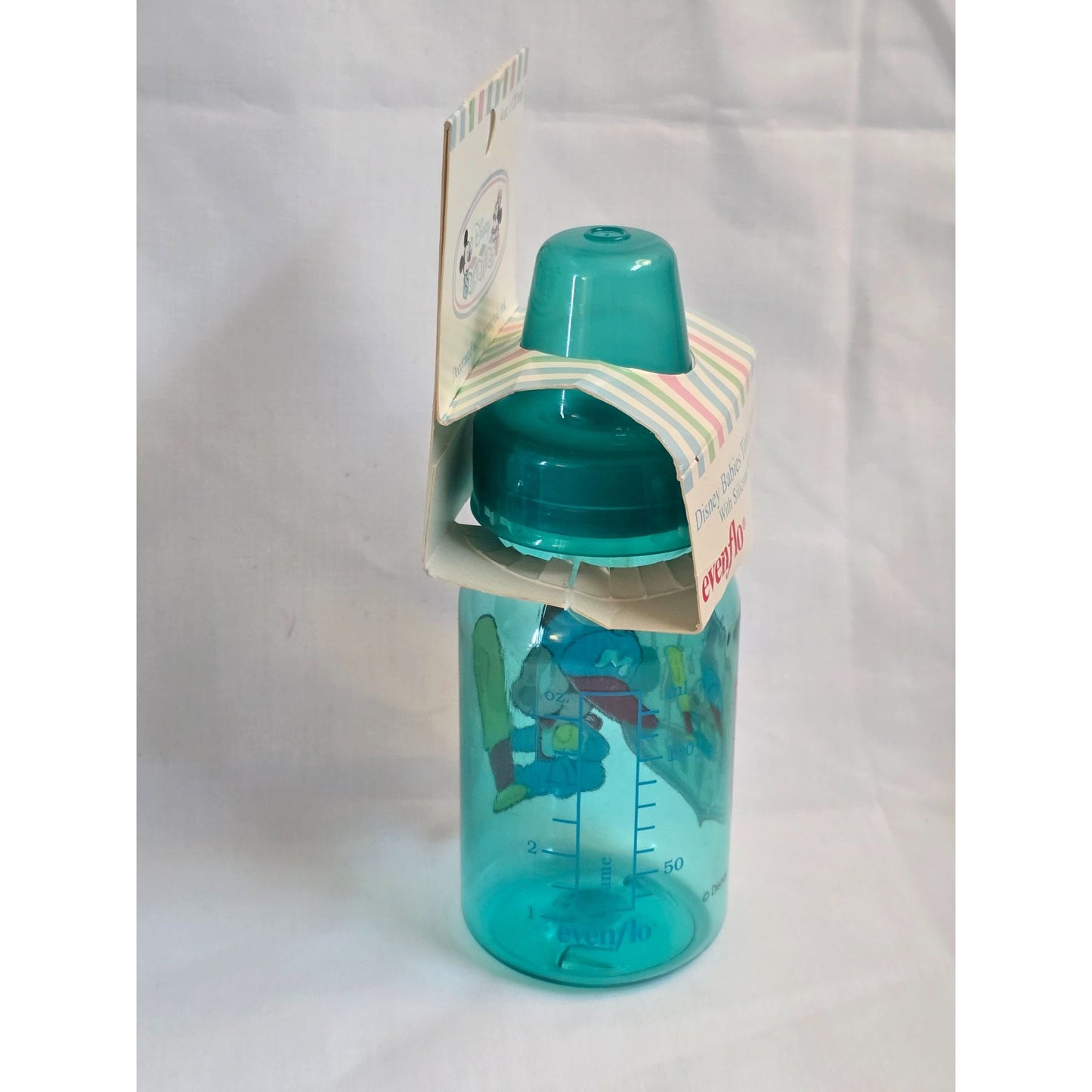 Vintage Evenflo Disney Babies Tinted Nurser Silicone Nipple 4 Oz Mickey Mouse