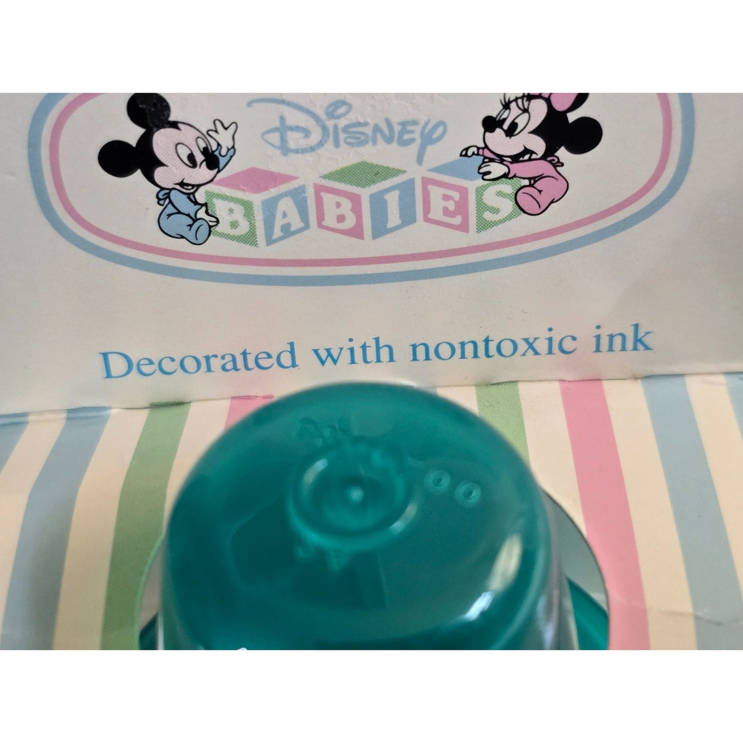 Vintage Evenflo Disney Babies Tinted Nurser Silicone Nipple 4 Oz Mickey Mouse