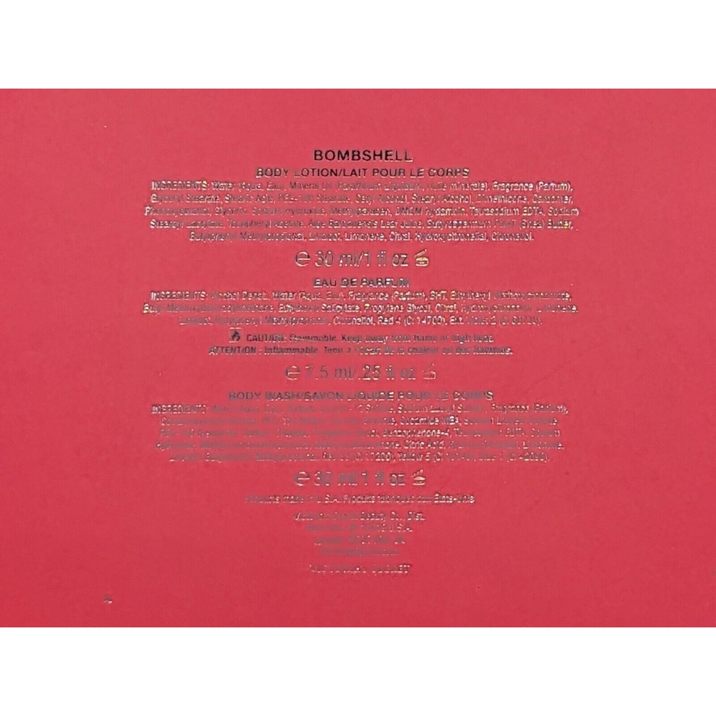 Victoria's Secret Bombshell Gift Set for Women Eau De Parfum Perfume Lotion Wash