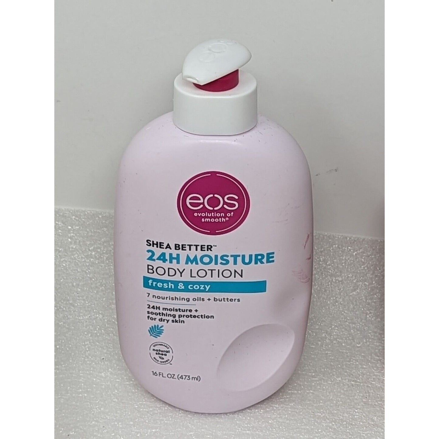 eos Shea Better Body Lotion Fresh & Cozy 24H Moisture for Dry Skin 16 oz