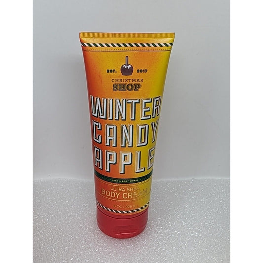 Bath & Body Works Christmas Shop Winter Candy Apple Ultra Shea Body Cream 8 oz