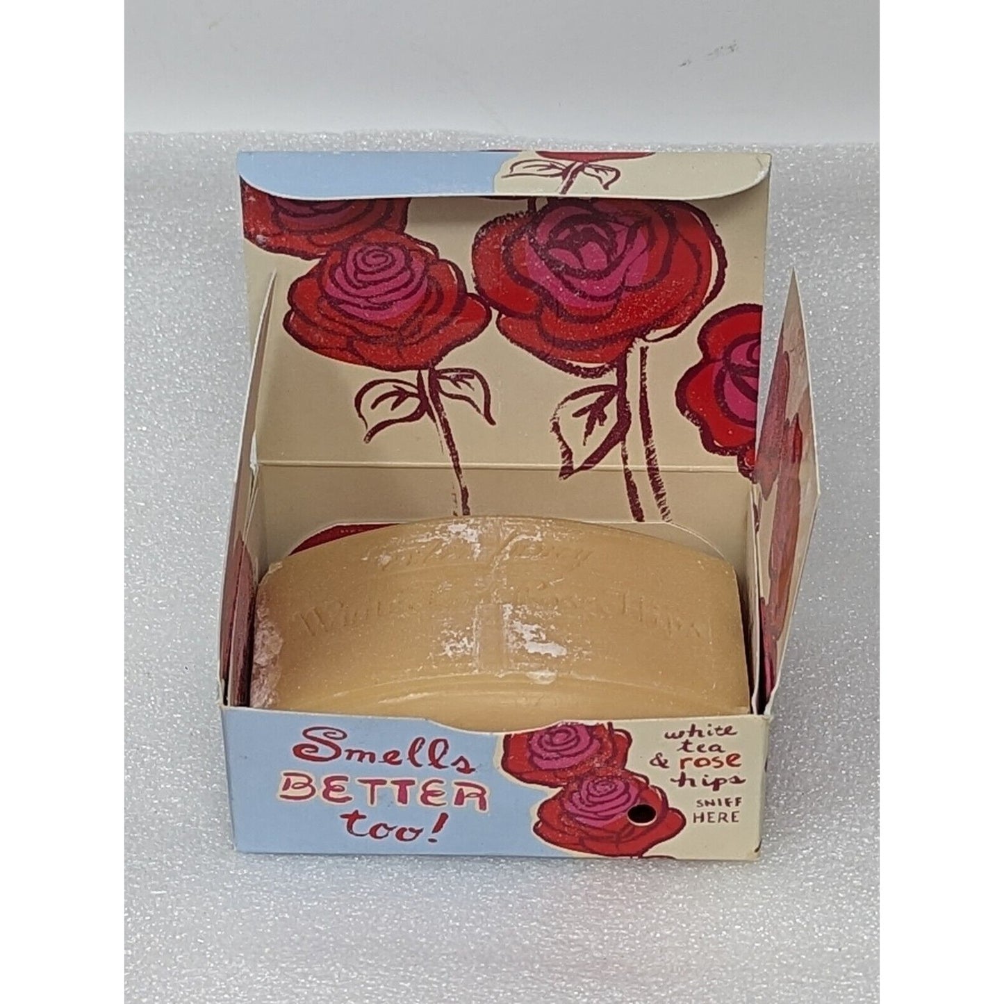 Blue Q Better Than A Boyfriend Soap Bar White Tea & Rose Hips 5.5 oz