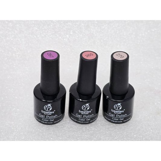 Beetles Gel Nail Polish Color Gel Set 267, 265, 270