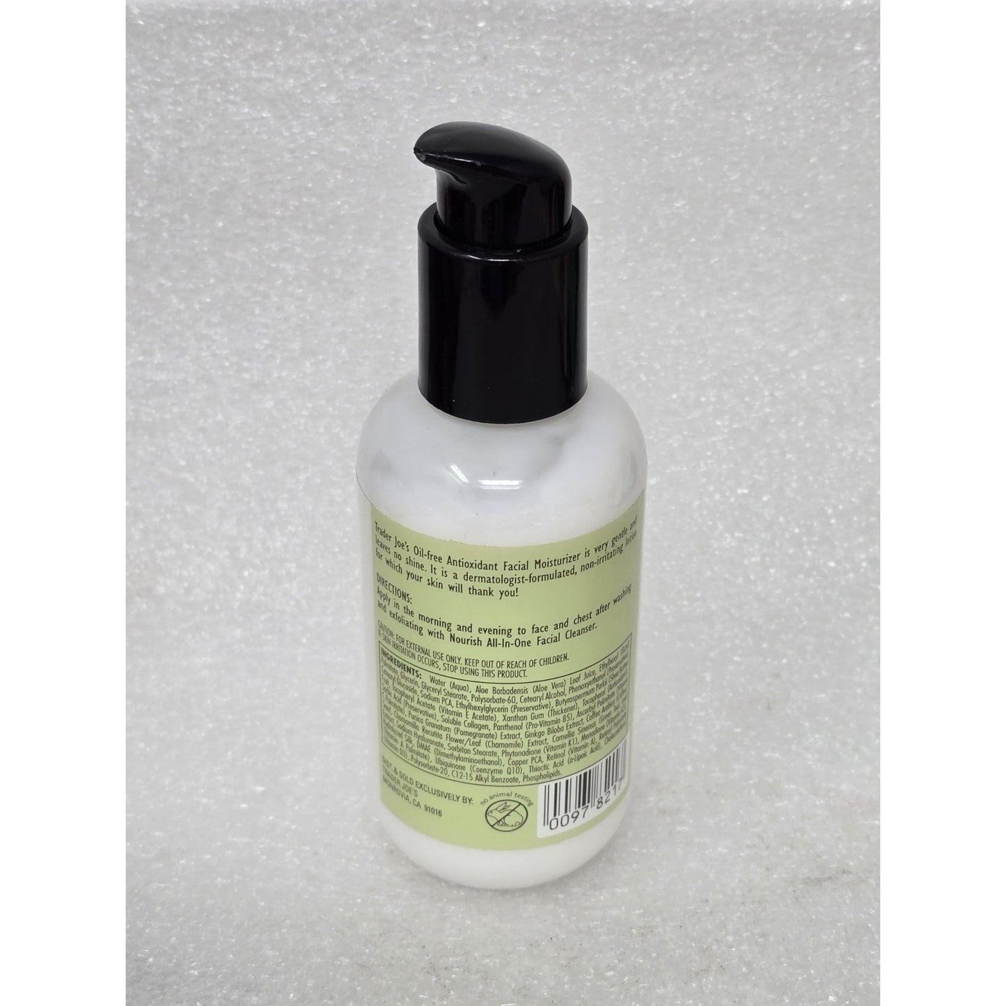 Trader Joe's Nourish Oil-Free Antioxidant Facial Moisturizer 6 Fl Oz
