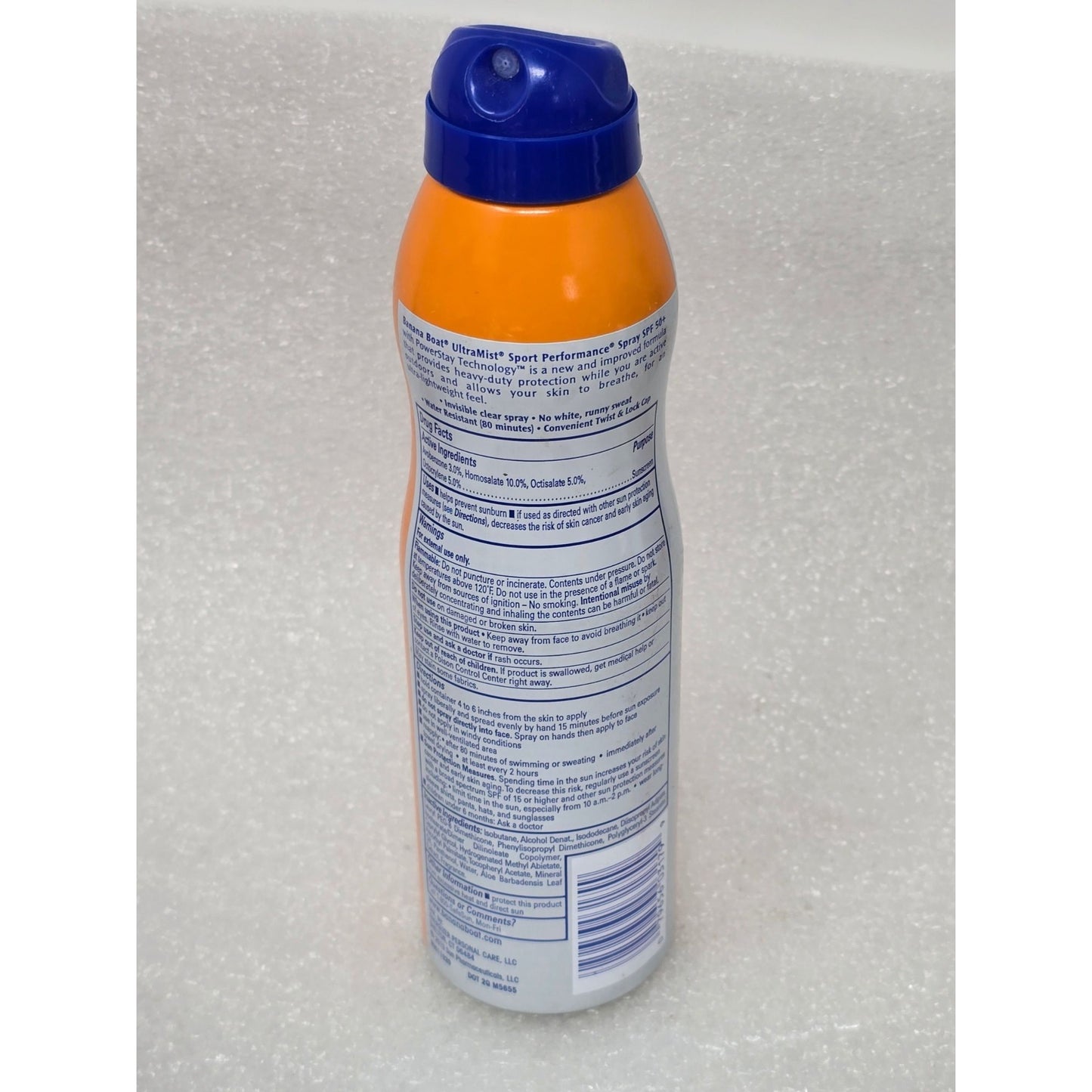 Banana Boat Sport Performance SPF 50+ Sunscreen Spray With Powerstay Technology