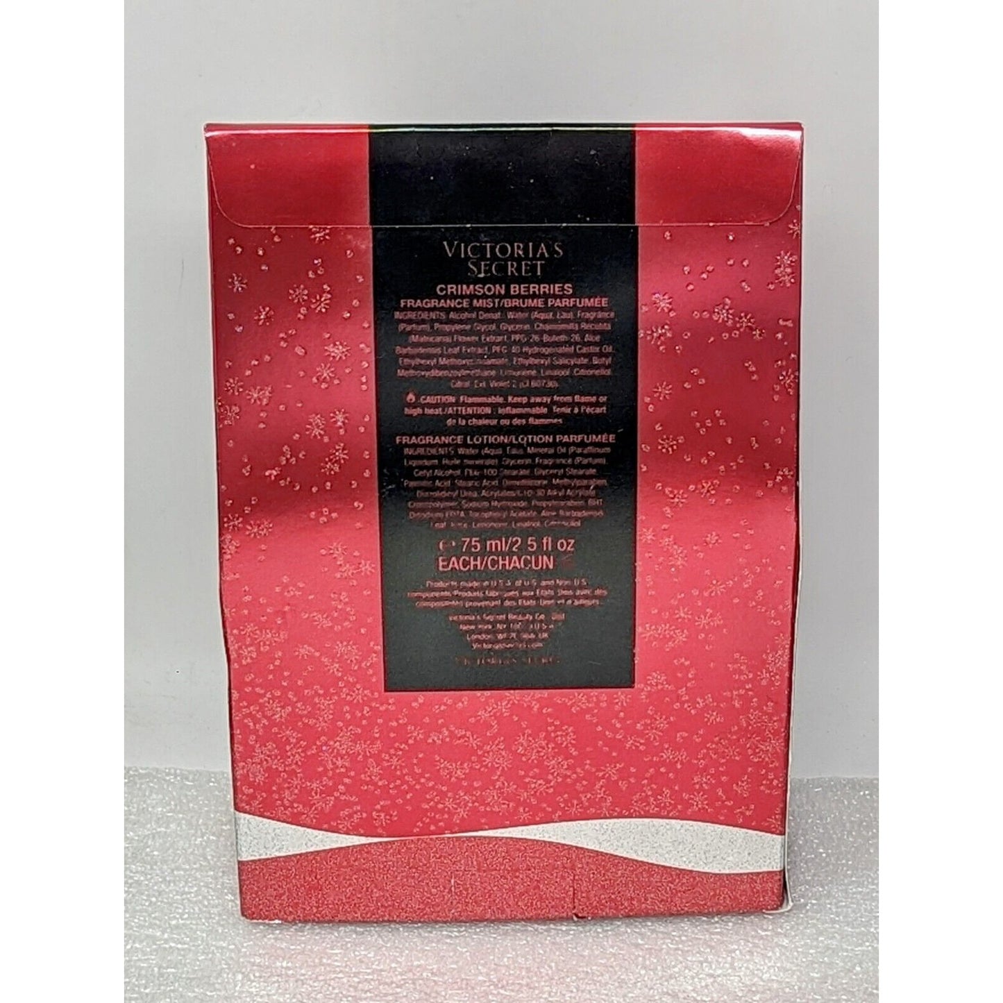 Victoria's Secret Ltd Edition Crimson Berries Body Mist & Lotion Gift Set 2.5 oz