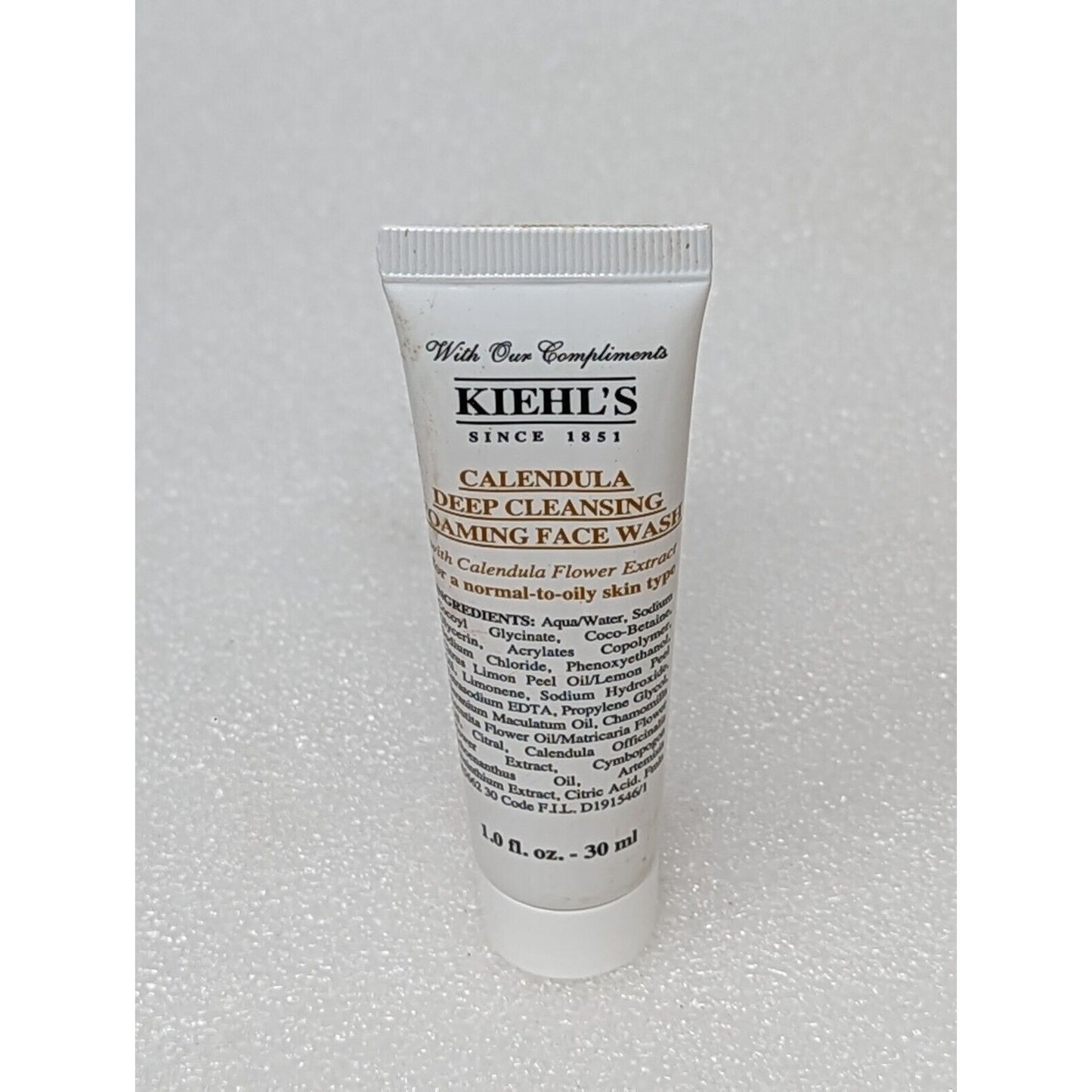Kiehl's Calendula Deep Cleansing Foaming Face Wash 1 oz Travel Size