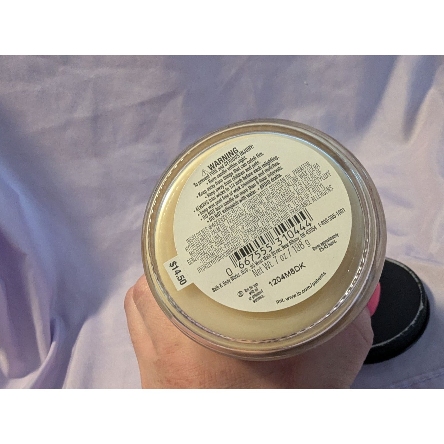 Bath & Body Works Merry Cookie Scented Candle Glass Jar Natural Essential Oils