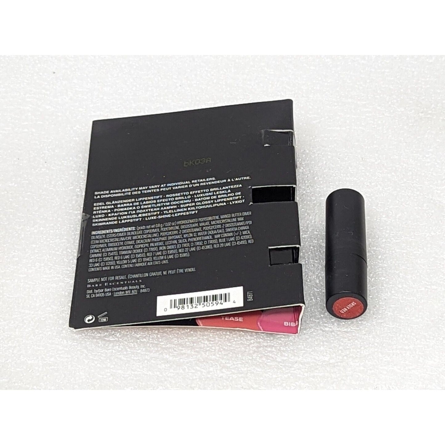 bareMinerals Statement Luxe Shine Lipstick Srsly Red .02 oz Travel