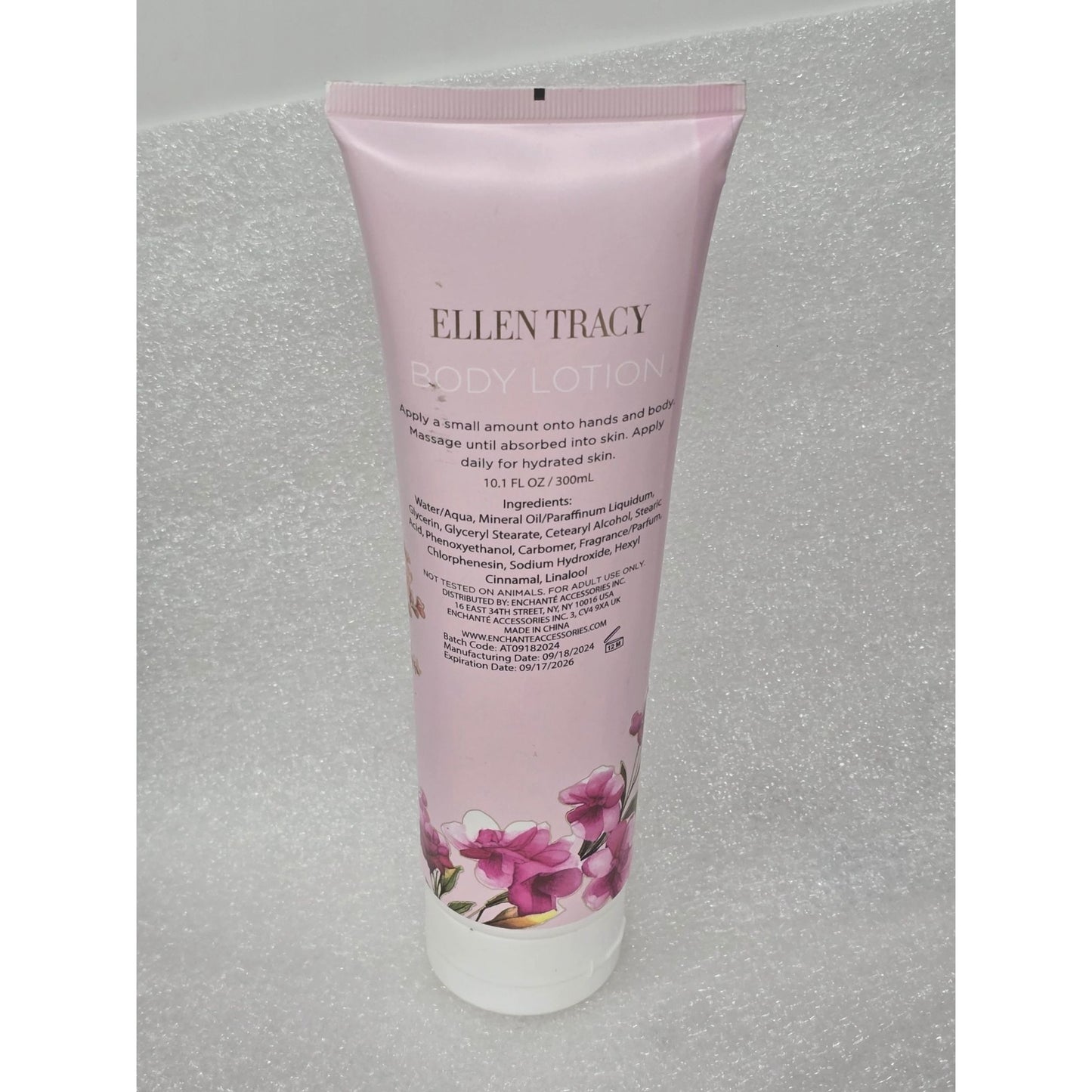 Ellen Tracy Hydrating Peony Body Lotion 10.1 Fl Oz Moisturizing Skincare
