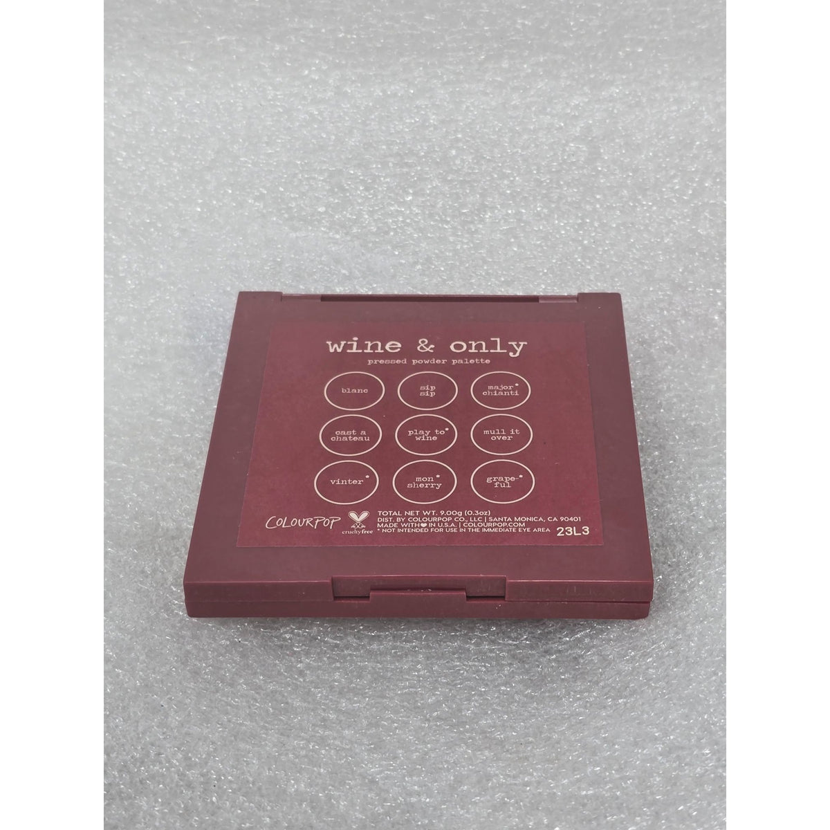 Wine & Only ColourPop Pressed Powder Eyeshadow Palette 9 Shades