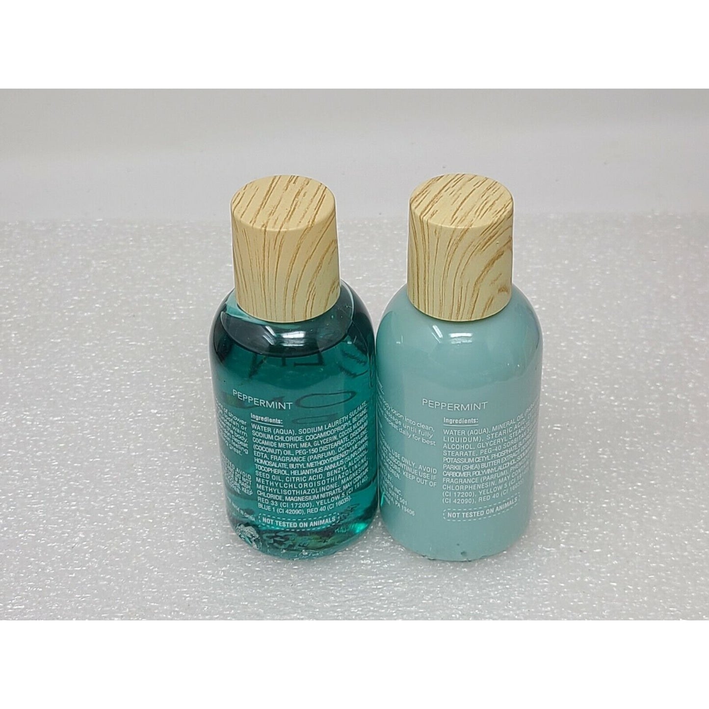 Green Canyon Spa Body Lotion & Bath & Shower Gel Set Peppermint 3.5 oz ea